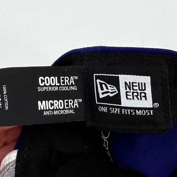 New Era Los Angeles Dodgers 9FORTY Adjustable A-Frame Baseball Cap Blue Gray NWT - Picture 12 of 13